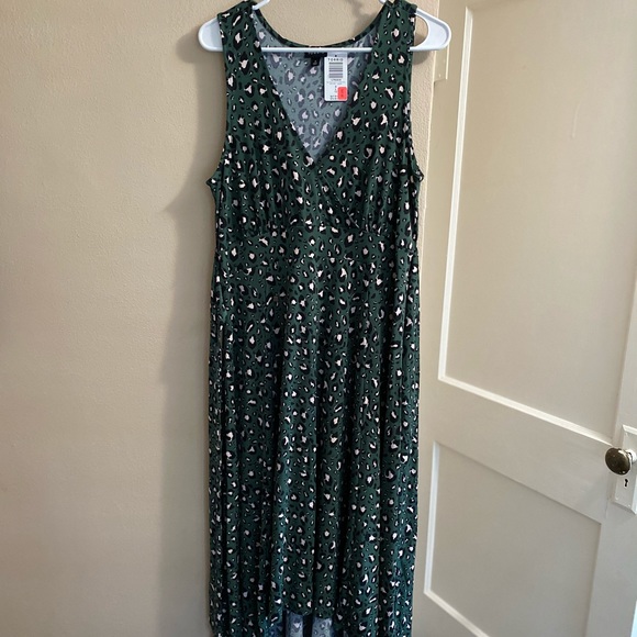 NWT Torrid green leopard dress - Picture 2 of 5